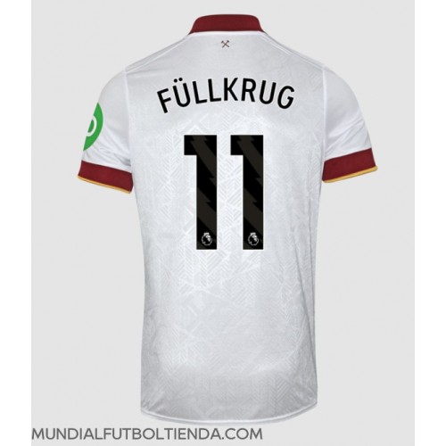 Camiseta West Ham United Niclas Fullkrug #11 Tercera Equipación Replica 2024-25 mangas cortas